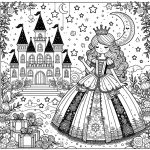 Ausmalbilder Prinzessin Schloss