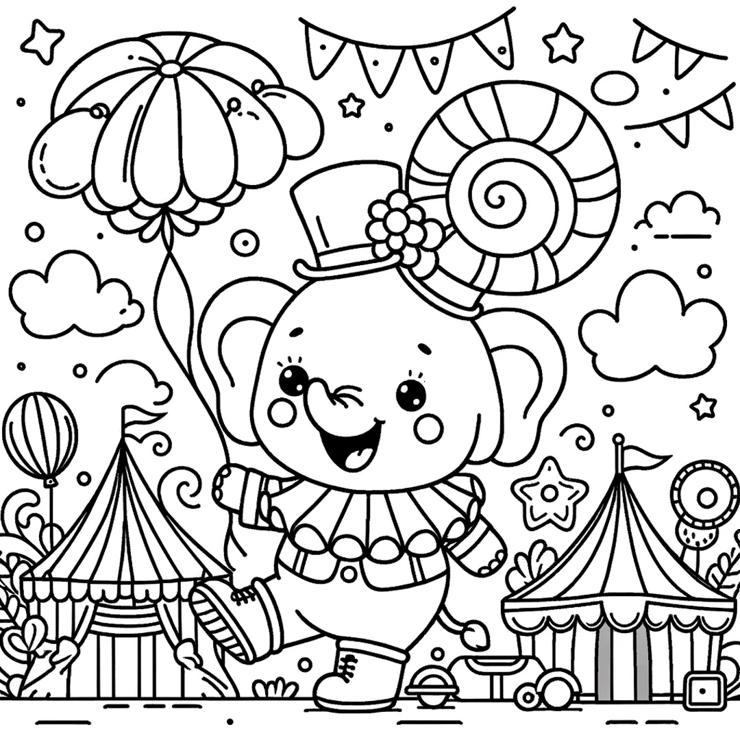 Ausmalbilder Zirkus: Unleash Your Inner Artist with Colorful Circus Fun!