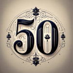 Glückwünsche zum 50. Geburtstag – Deco-Eleganz: Ein Goldenes Zeitalter Gedenken