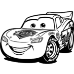 Cars Ausmalbilder – Lightning McQueen