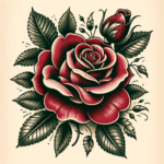 Rosen-Tattoo – Zeitlose Romantik